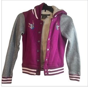 VIGOSS Black and Gold Label varsity coat style hood, buttons and pockets